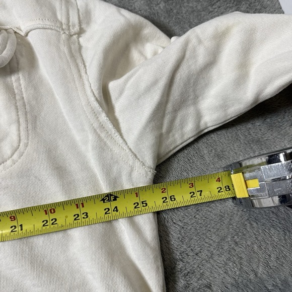 Free People FP Womens Travel‎ Saturday Crop Shirt Jacket Shacket Size M Ivory - Picture 8 of 9